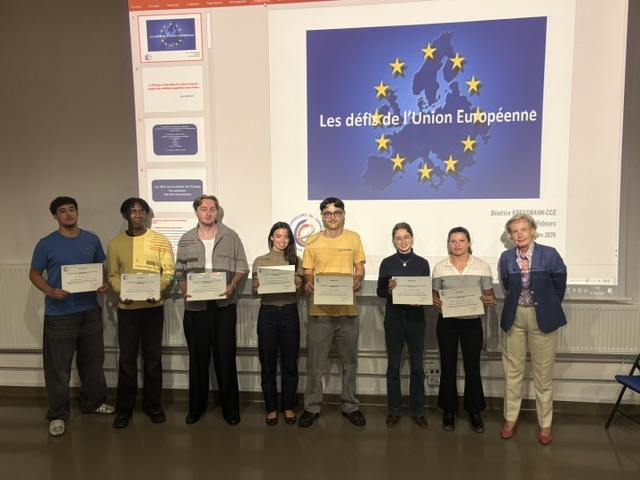 Remise des certifications CCE : une belle reconnaissance pour nos étudiants